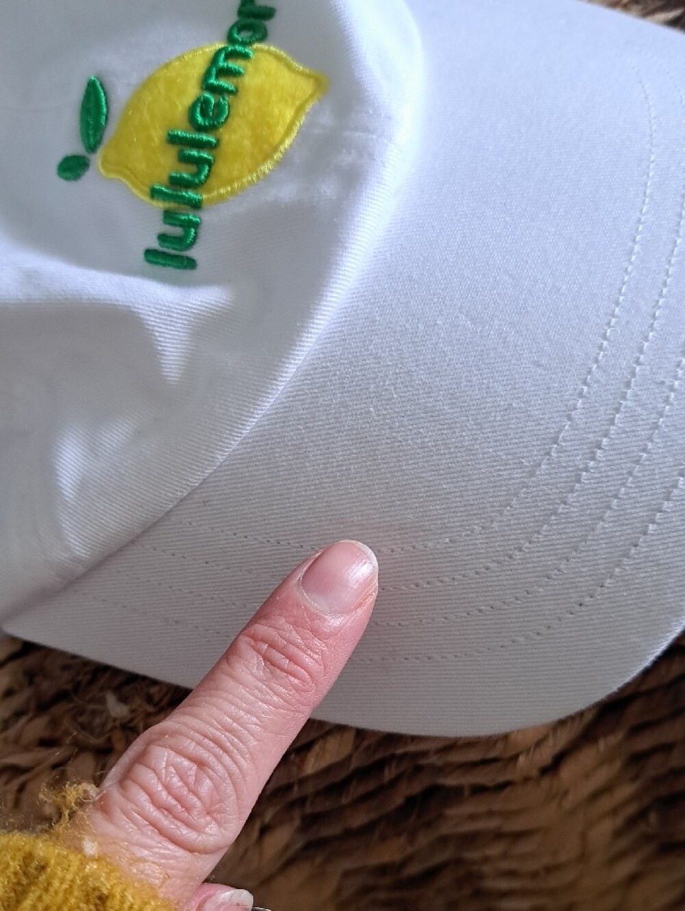 lululemon White S/M Athletic Cap with Logo (No Longer Sold Online) - Picture 8 of 10